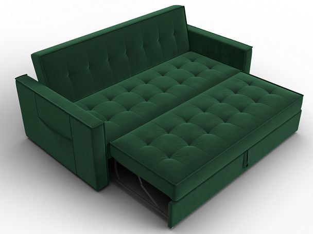 Диван прямой Лига-104 (160) Велюр зеленый - Вид 7