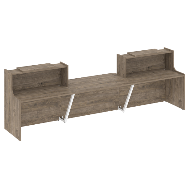 Ресепшн "Onix" O.R-K-18 тиквуд темный/белый - Вид 1