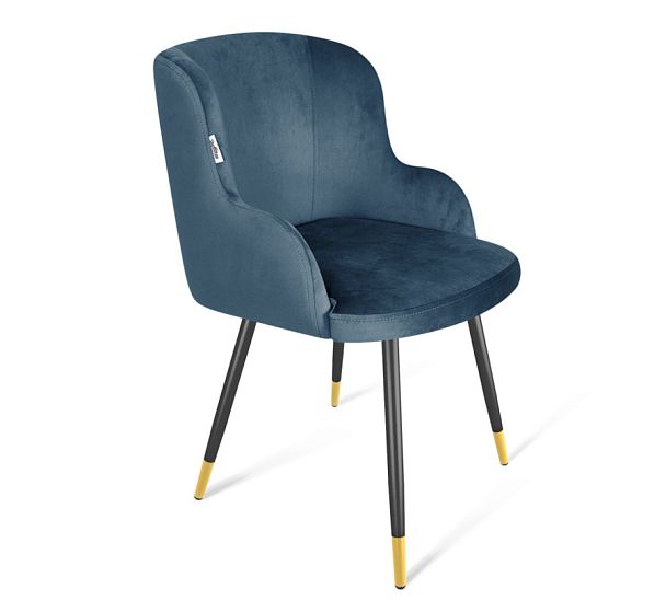 Стул Sheffilton SHT-ST39/S95-1 тихий океан/черный муар/золото - Вид 1
