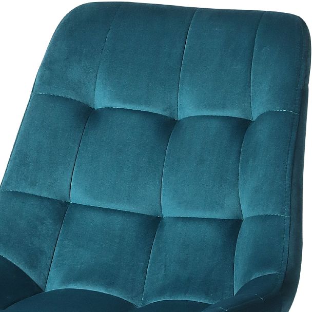 Полубарный поворотный стул Эйден, Confetti izumrud/черный - Вид 7