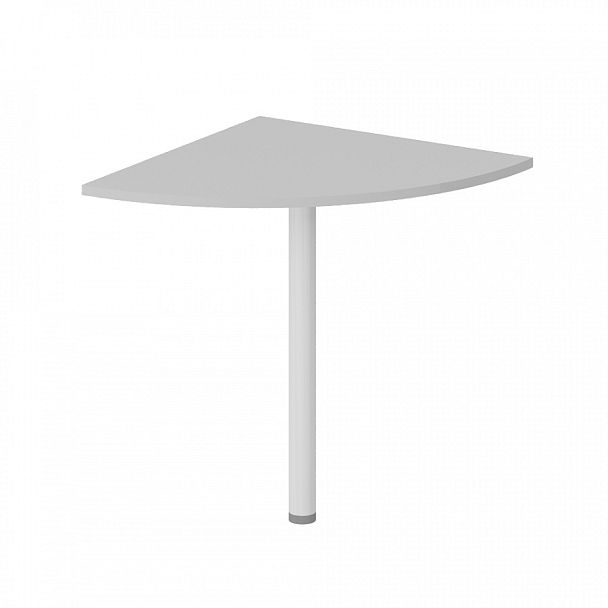 Брифинг приставка, столешница 18 мм "Логистика"  ПК-ЛОГ-ПР60Х60У-В1-19 серый - Вид 1