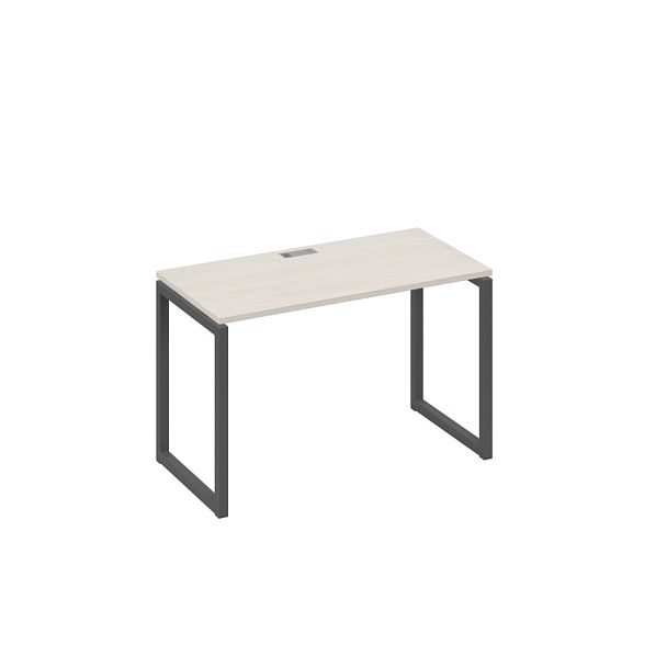 Стол письменный на металлокаркасе QUATTRO A4 А4 Б4 003 БП дуб / металлокаркас антрацит - Вид 1