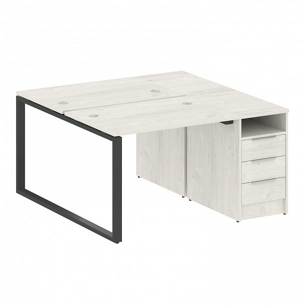 Рабочая станция "Metal System" БО.РС-СТП-2.1 дуб наварра/антрацит - Вид 1