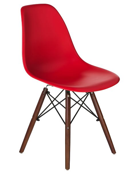 Стул обеденный LMZL-PP623 (ножки тёмный бук, цвет сиденья красный) - Вид 2