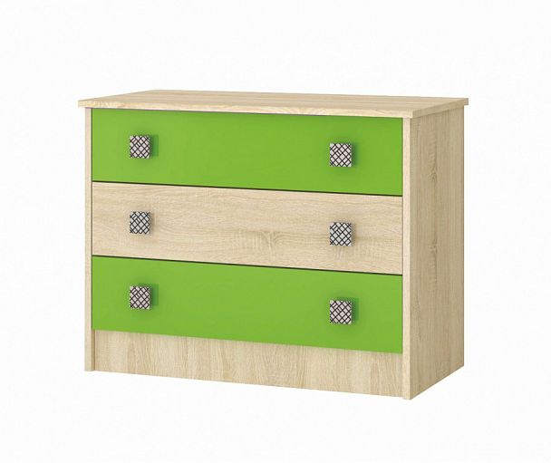 Комод Колибри (800х820х435) дуб сонома/мохито матовый - Вид 1