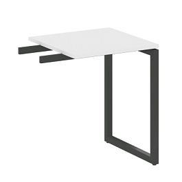 Metal System Quattro Приставной элемент на О-образном м/к 40БО.ПР-1 Белый/Антрацит металл 600*600*750 - Фото предпросмотра