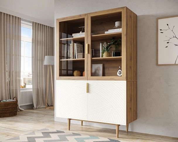 Буфет с двумя дверками Line LN11/GR1/beige - Вид 3