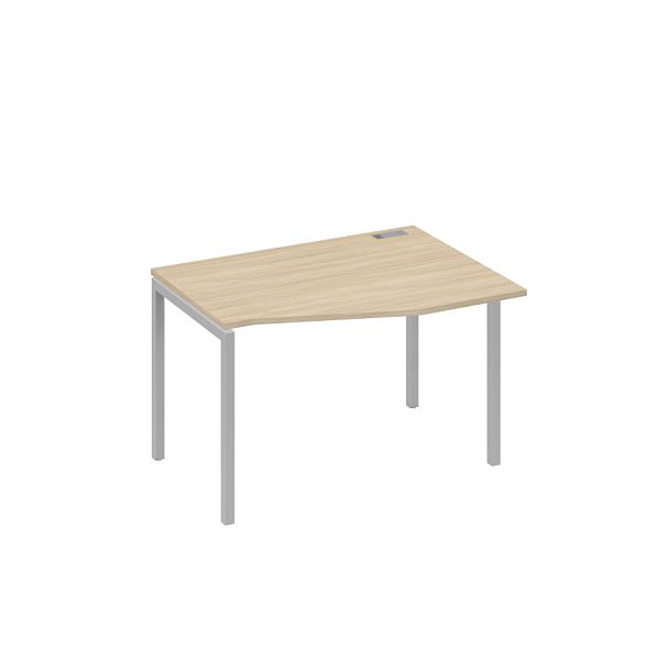 Стол эргономичный правый "Техно" на металлокаркасе DUE A4 А4 Б2 062 БП дуб скандинавский / металлокаркас серый - Вид 1
