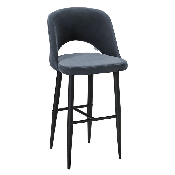 Стул Бар.Lars Diag grey/черный - Вид 1