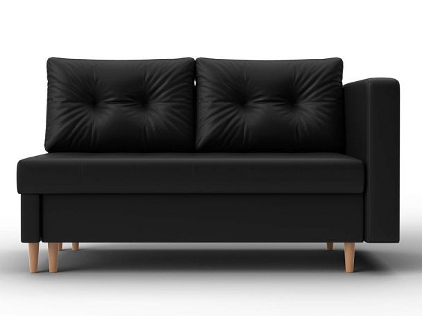 Кушетка Лига-098 Экокожа черный - Вид 2