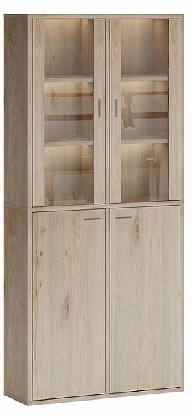 Шкаф-витрина Домино СУ(ш2в2)+2ФС+2ФГ Нельсон - Вид 1