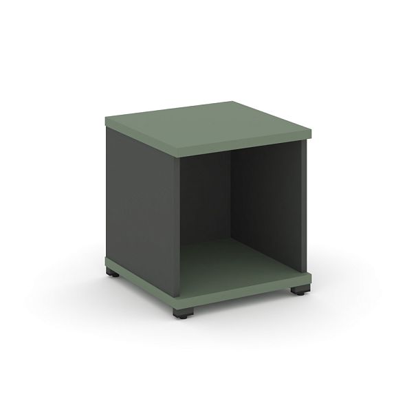 Concept Стеллаж 1 узкая секция, 1 ниша CN.STU-110 Кобо/Антрацит/Металл Антрацит 420*420*450 - Вид 1