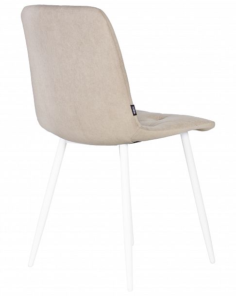 Стул обеденный DOBRIN CHILLY ROMBO (Капучино Simple 05, основание белый) - Вид 4
