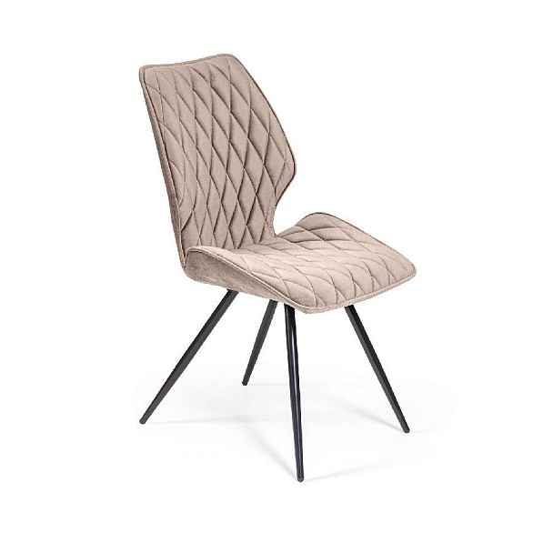 Стул Flash ромб, бархат пепельно-бежевый 25 - Вид 4