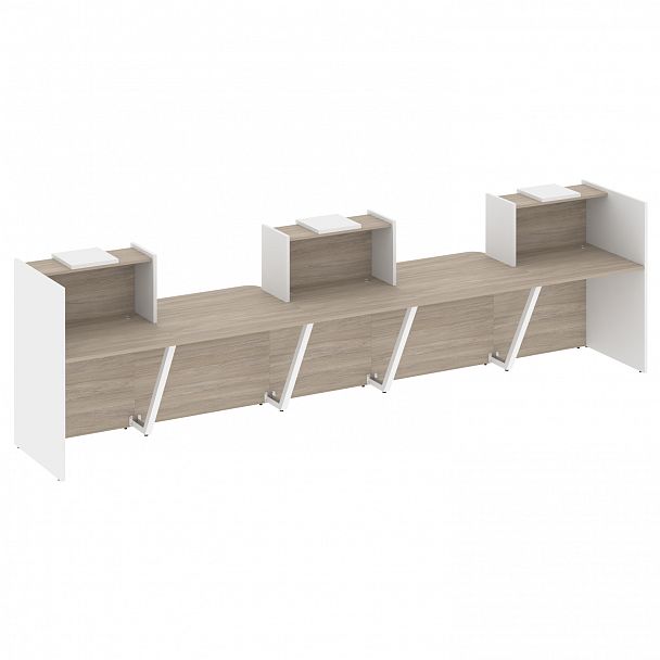 Ресепшн "Onix" O.R-K-20 дуб аттик/белый - Вид 1