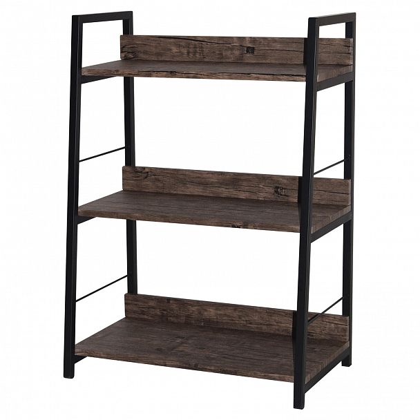 Стеллаж на металлокаркасе BRABIX "LOFT SH-002", 600х350х845 мм, цвет морёный дуб, 641231 - Вид 5