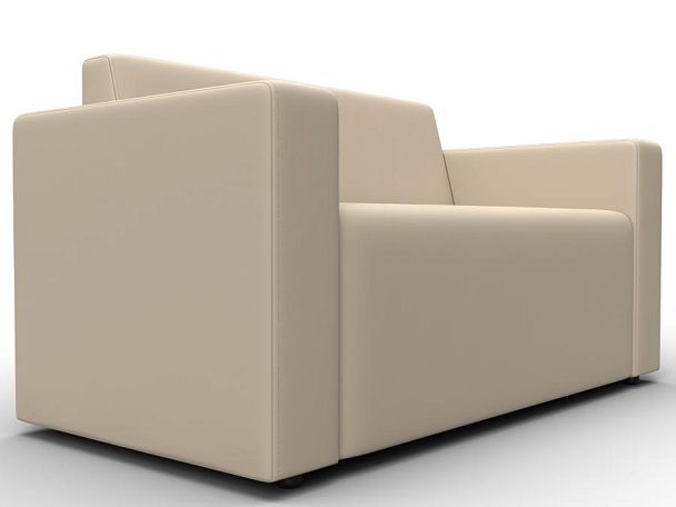 Диван прямой Лига-093 Экокожа бежевый - Вид 3