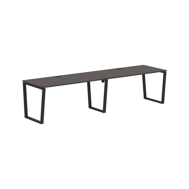 Стол 2-х местный EVWST 3180 Мокко/Черный 3126х800х750 EDIS - Вид 1