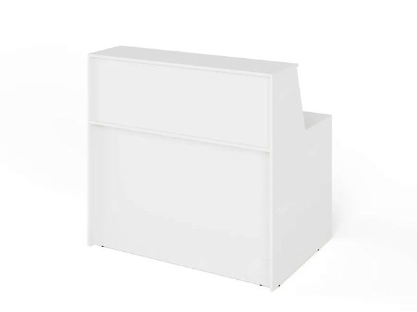 ЛАЙТ / LIGHT RLG068-16x9 Блок ресепшн с полкой 160x90x125 Белый - Вид 1