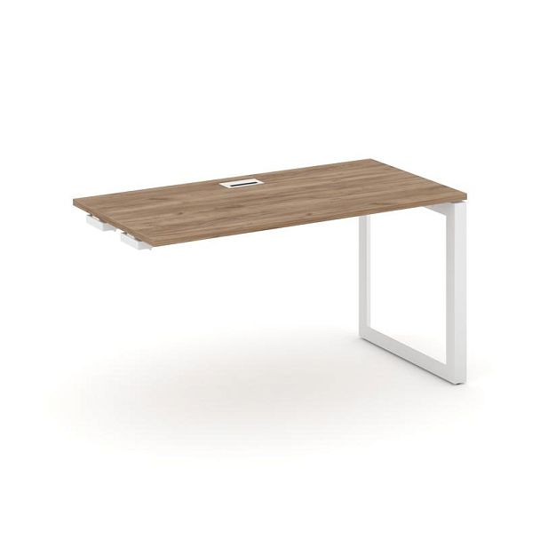 Style Project Next Стол-приставка к опор. элем. SN-59O.OPRS-001 Дуб Табак/Металл Белый/Белый Заглушка 980*600*750 - Вид 1