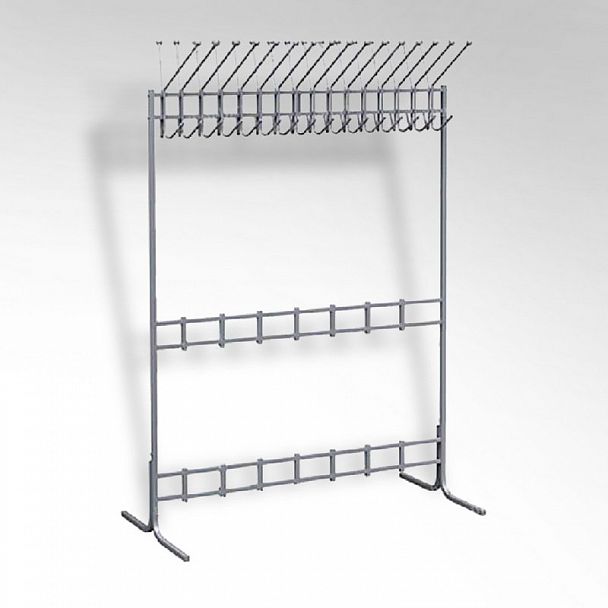 Вешалка гардеробная металлическая на 32 крючка - Вид 1