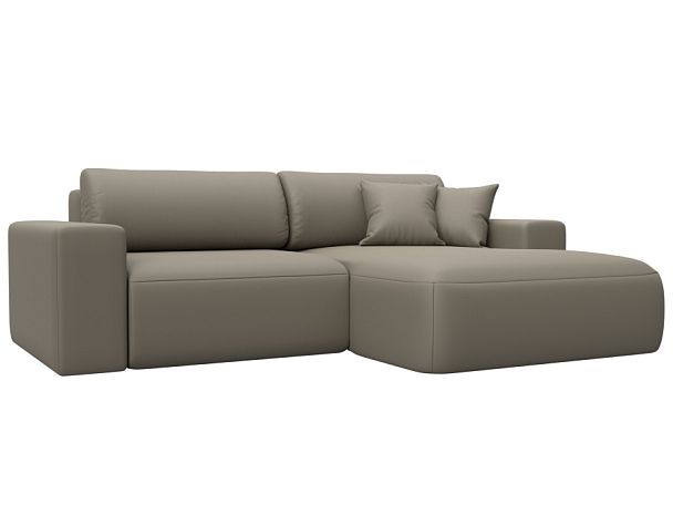 Диван угловой Лига-036 НПБ Классик правый угол Экокожа бежевый - Вид 1