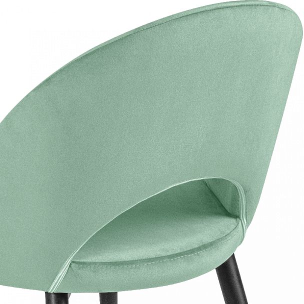 Комплект кухонных стульев Рэди мятный велюр/черный, 2 шт. - Вид 10