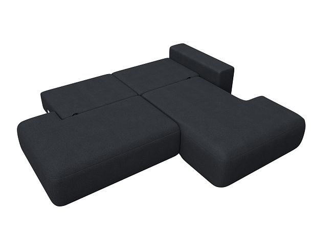 Диван угловой Лига-036 НПБ Модерн правый угол Искусственная замша серый - Вид 9