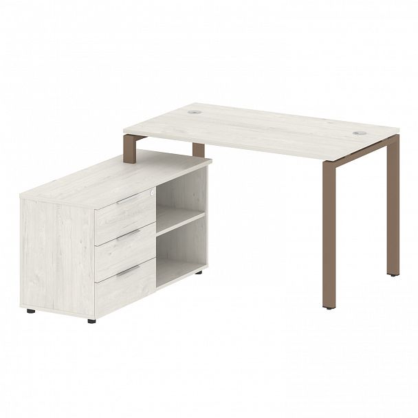 Рабочая станция "Metal System" БП.РС-СТС-2.2 дуб наварра/мокко - Вид 2