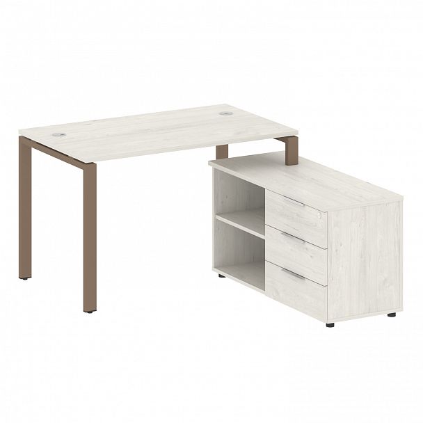 Рабочая станция "Metal System" БП.РС-СТС-2.2 дуб наварра/мокко - Вид 1