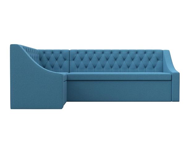 Диван кухонный угловой Мерлин левый угол Рогожка голубой - Вид 2