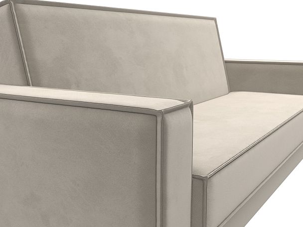 Диван-книжка Куба Микровельвет бежевый - Вид 4