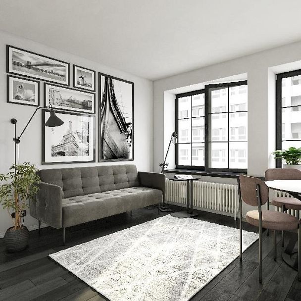 Monaco диван-кровать прямой с подлокотниками, трехместный, бархат серый 27 - Вид 7