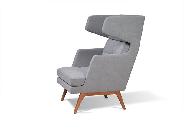 Двухместный диван с высокой спинкой Artis 140x94x117 чёрный - Вид 11