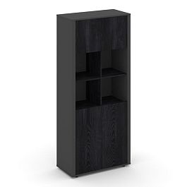 Касл Шкаф для документов CS.D-ST-1.1 (U) Каштан Тоскана/Базальт 922*450*2110 - Фото предпросмотра