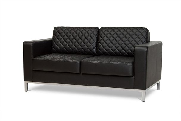 Двухместный диван Aveo 160x84x82,5 чёрный - Вид 4