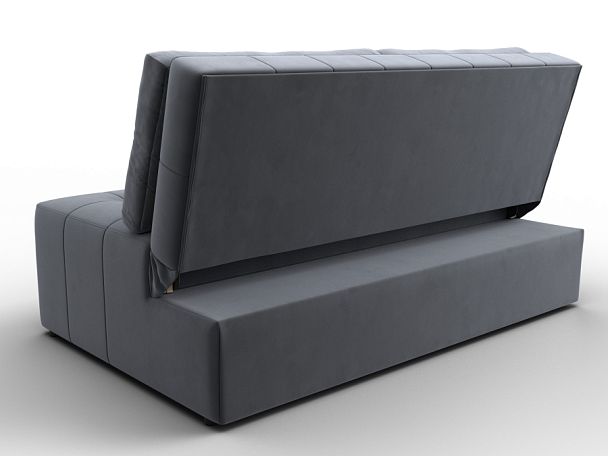 Диван прямой Лига-107 (140) Велюр серый - Вид 5