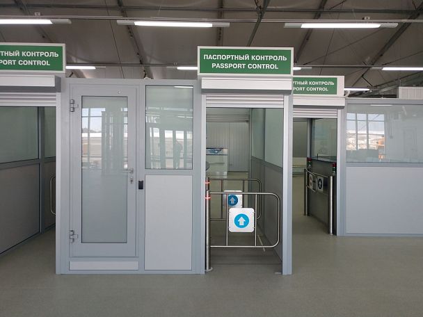 Кабина паспортного контроля с каркасом из алюминиевого профиля - Вид 2