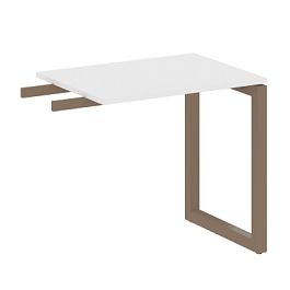 Metal System Quattro Приставной элемент на О-образном м/к 50БО.ПР-2 Белый/Мокко металл 800*600*750 - Фото предпросмотра