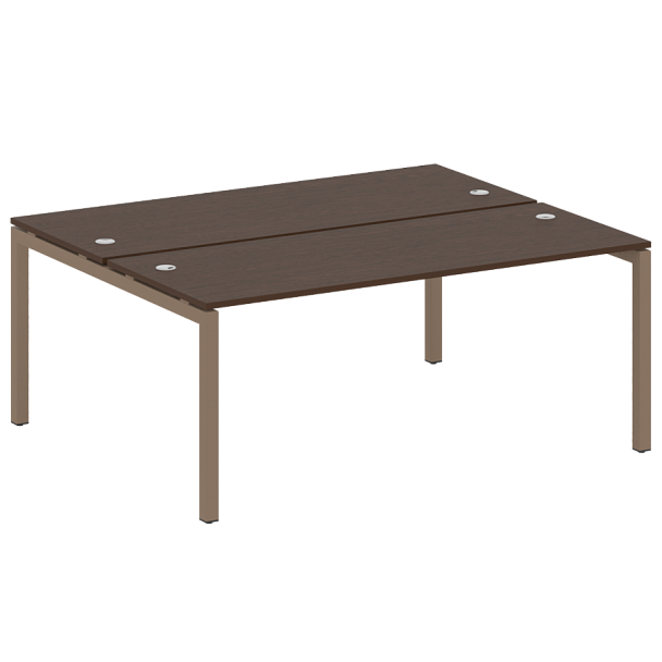 Metal System Quattro Р. ст. на П-образном м/к 50БП.РАС-СП-2.5 Венге/Мокко металл 1800*1475*750 - Вид 1