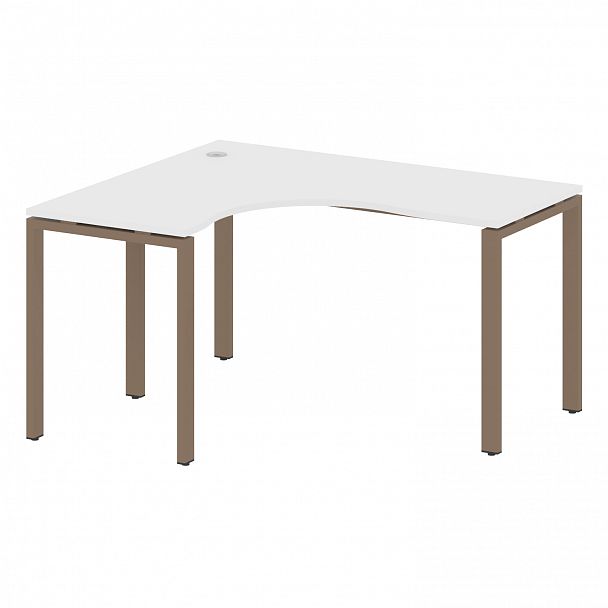 Стол "Metal System" БП.СА-3 белый/мокко - Вид 2