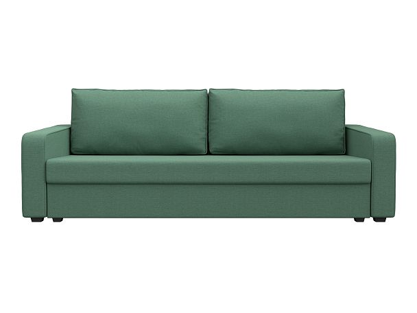 Диван прямой Лига-009 Рогожка зеленый - Вид 2