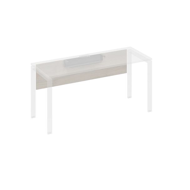 Экран стола 180 с кабель-каналом A4 А4 Б 844 БП дуб / металлокаркас серый - Вид 1