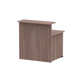 Стойка ресепшн прямая СР-100/80 ясень шимо темный - Фото предпросмотра