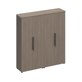 Шкаф для документов закрытый U.RUS РС 322 ДЧ/ЛС дуб виченца/лава серая - Фото предпросмотра