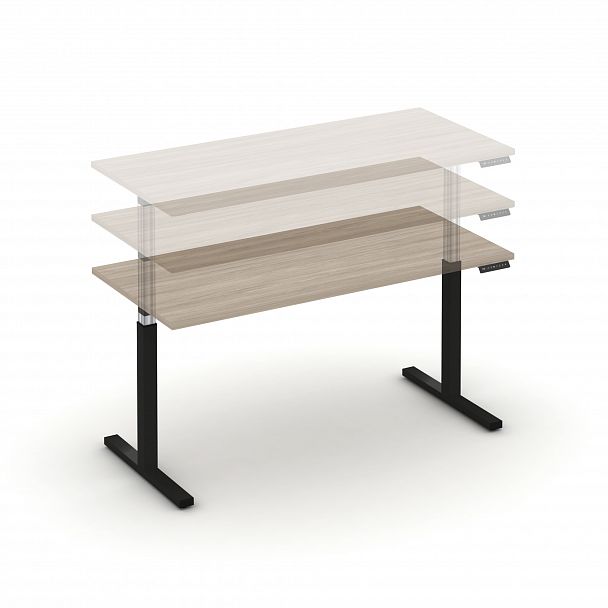 Стол электроподъемный "MOVE UP" MV.SE-4.7 Антрацит металл / Дуб Аттик - Вид 4