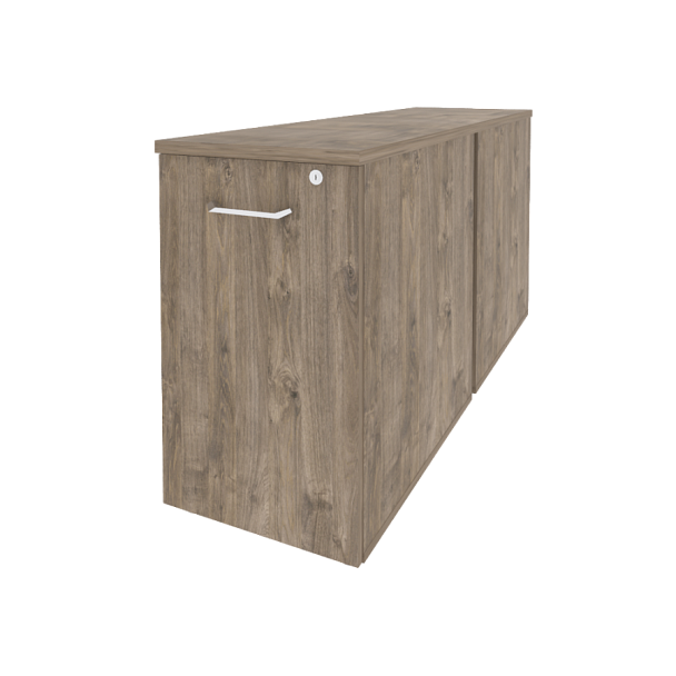 Onix Тумба двойная низкая выдвижная приставная/опорная O.VTPO-2.7 Тиквуд темный 432*1475*750 - Вид 1