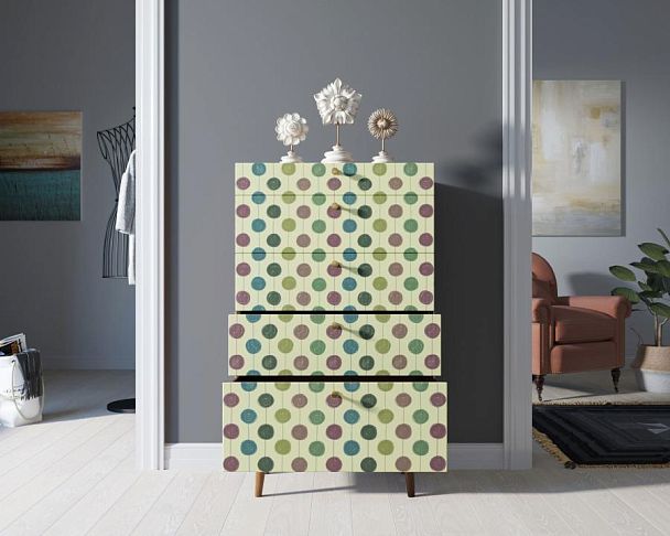 Комод высокий Berber принт 24 арт BB10/Print_24 - Вид 2