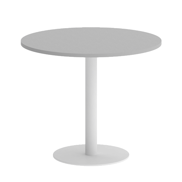 Home Office Стол круглый VR.SP-5-90.1 Серый/Белый металл 900*900*750 - Вид 1