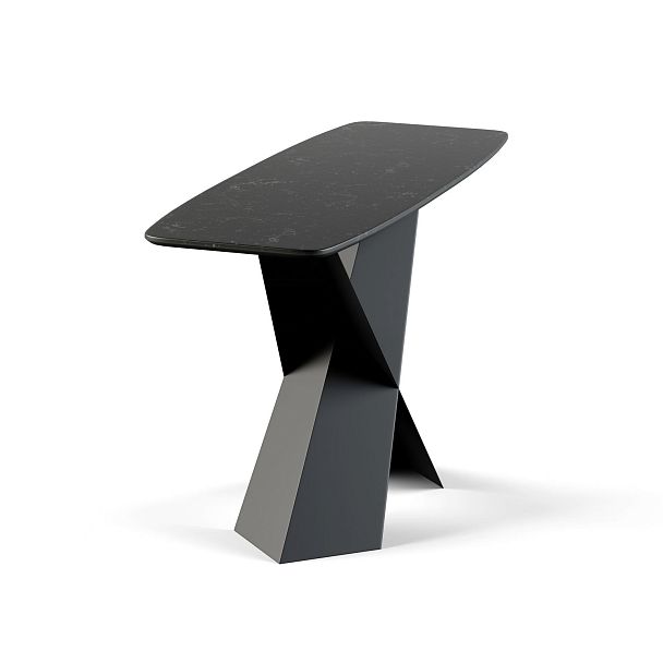 Консоль Tyler 130 керамика матовая, черная - Вид 2